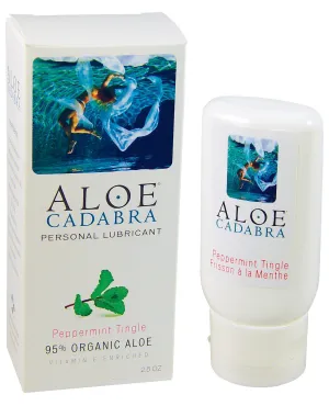 Aloe Cadabra Organic Lubricant - 2.5 oz Bottle Peppermint Tingle