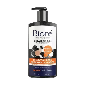 Biore Charcoal Acne Clearing Cleanser 200ml