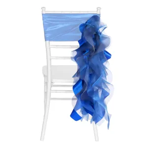 Curly Willow Chair Sash - Royal Blue