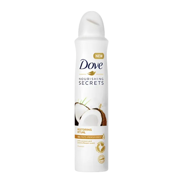 Dove Nourishing Secrets Restoring Ritual Deodorant Spray for Women 0% Alcohol 250ml