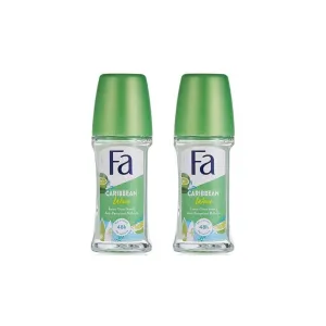 Fa Caribbean Wave Anti-Perspirant Roll-On 50ml (Pack of 2) – Fresh & Long-Lasting Protection