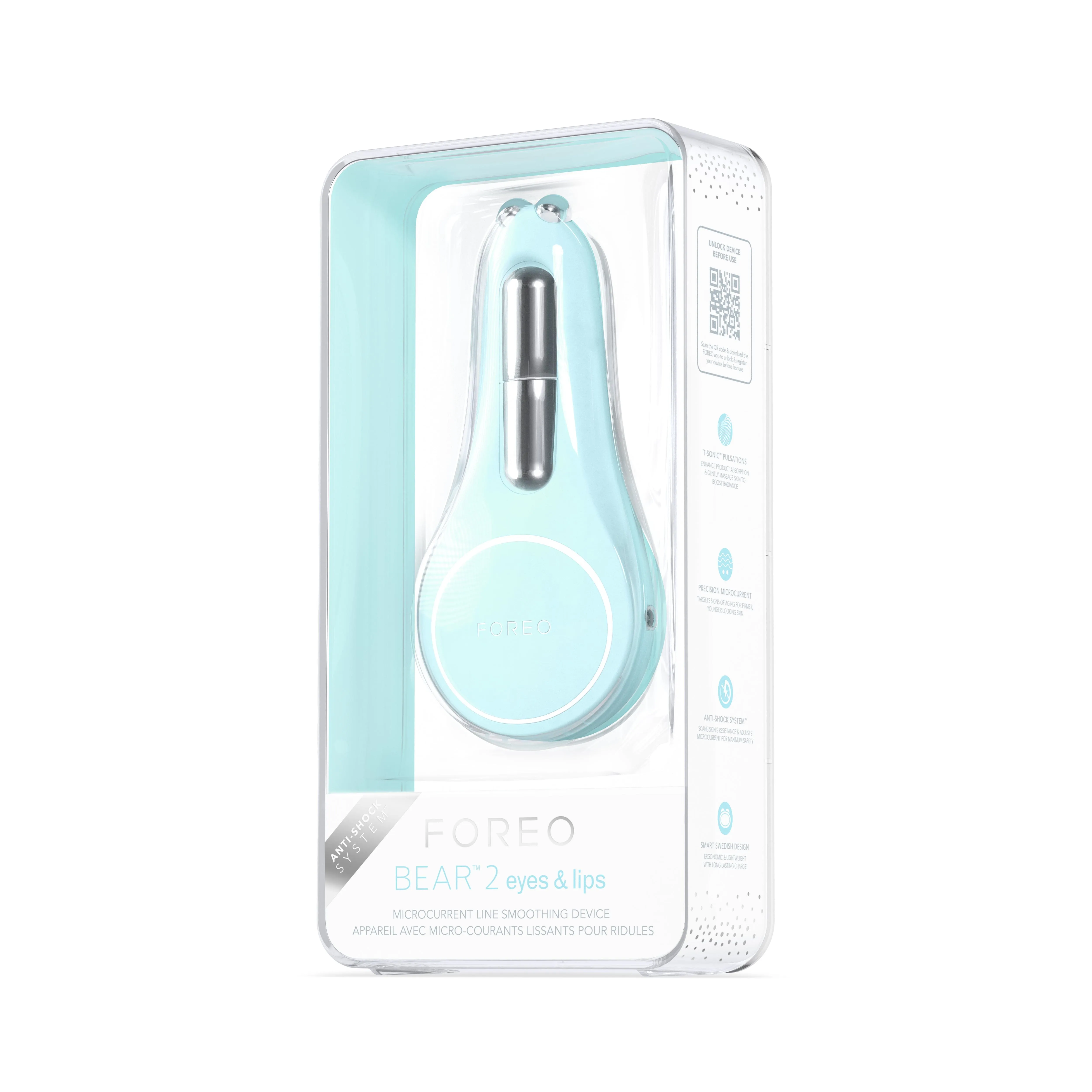 FOREO BEAR™ 2 eyes & lips Microcurrent Line Smoothing Device