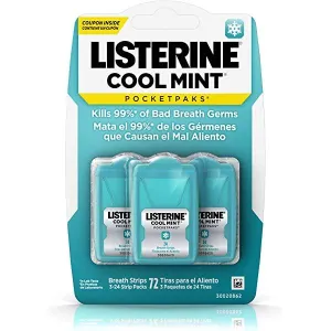 LISTERINE COOL MINT STRIPS 24 500ML