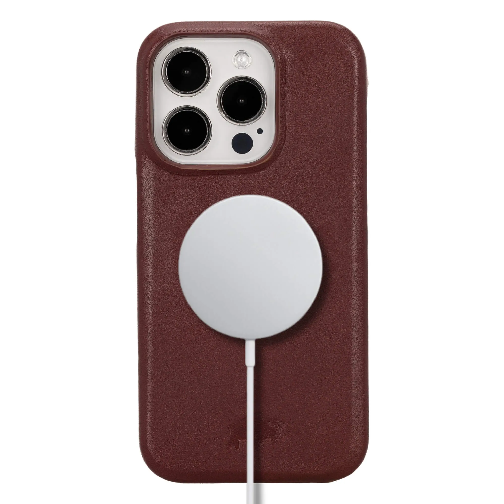 Mason iPhone 15 Pro Case, Soft Bordeaux