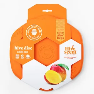 Project Hive Pet Company Disc & Lick Mat Dog Toy Sweet Mango Scent