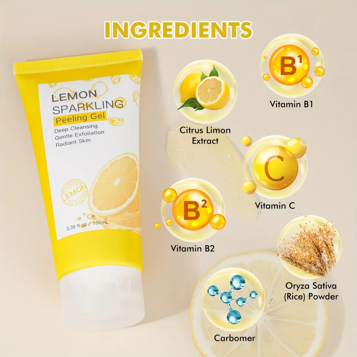 Revitalize with Lemon Sparkling Peel Exfoliate  Purify Skin