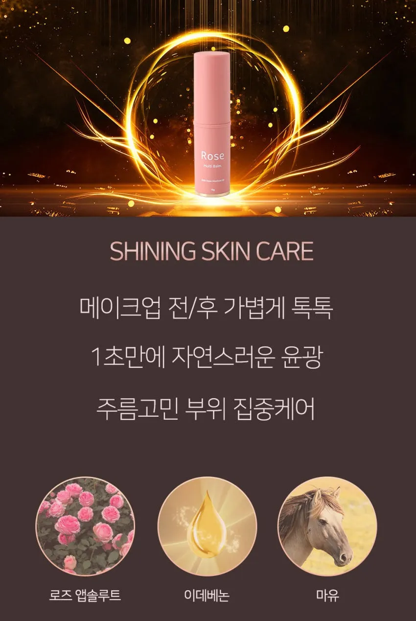 Rose Multi Balms Sticks Absolute Neck Wrinkles Nasolabial Folds Lines Whitening Moisturizers Facial Skincare Korean Beauty Like Baby Face Anti-ageing