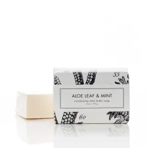 Shea Butter Soap - Aloe Leaf & Mint Bath Bar