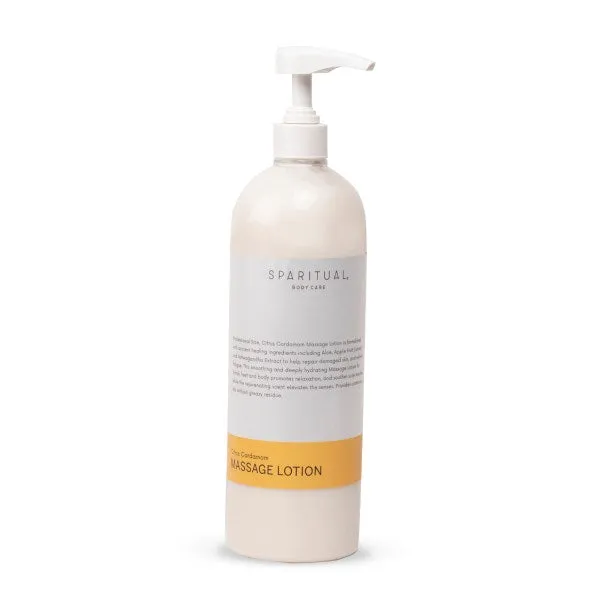 Sparitual Citrus Cardamom Massage Lotion 1000ML - PRO SIZE