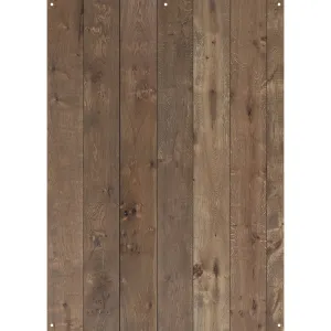 X-Drop Canvas Backdrop - Light Mocha Wood Planks (5' x 7')